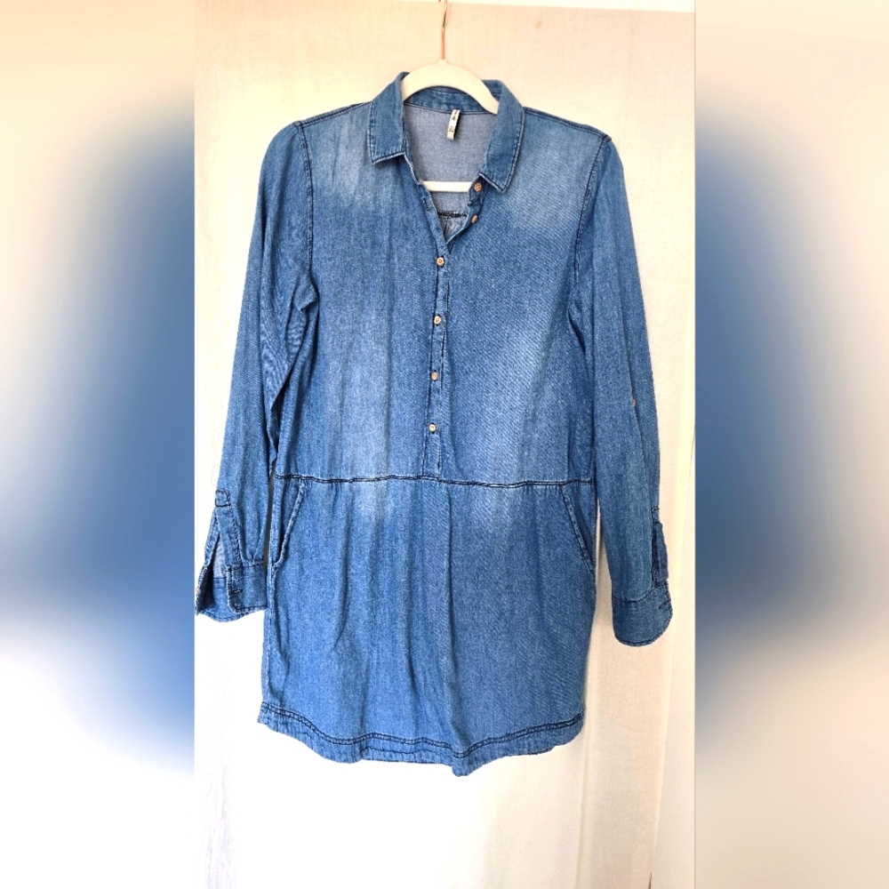 Stradivarius Denim mini dress, S